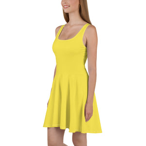 f  Rochie evazată Yellow