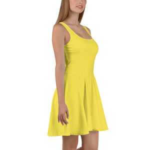 f Rochie evazată Yellow2