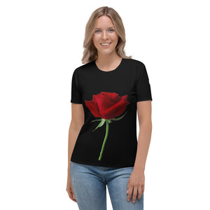 f Tricou Rose Black