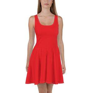 f Rochie evazată Red