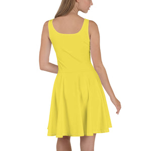 f  Rochie evazată Yellow