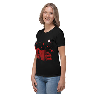 f Tricou Love Black