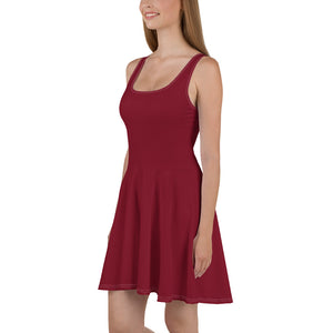 f Rochie evazată Bordo