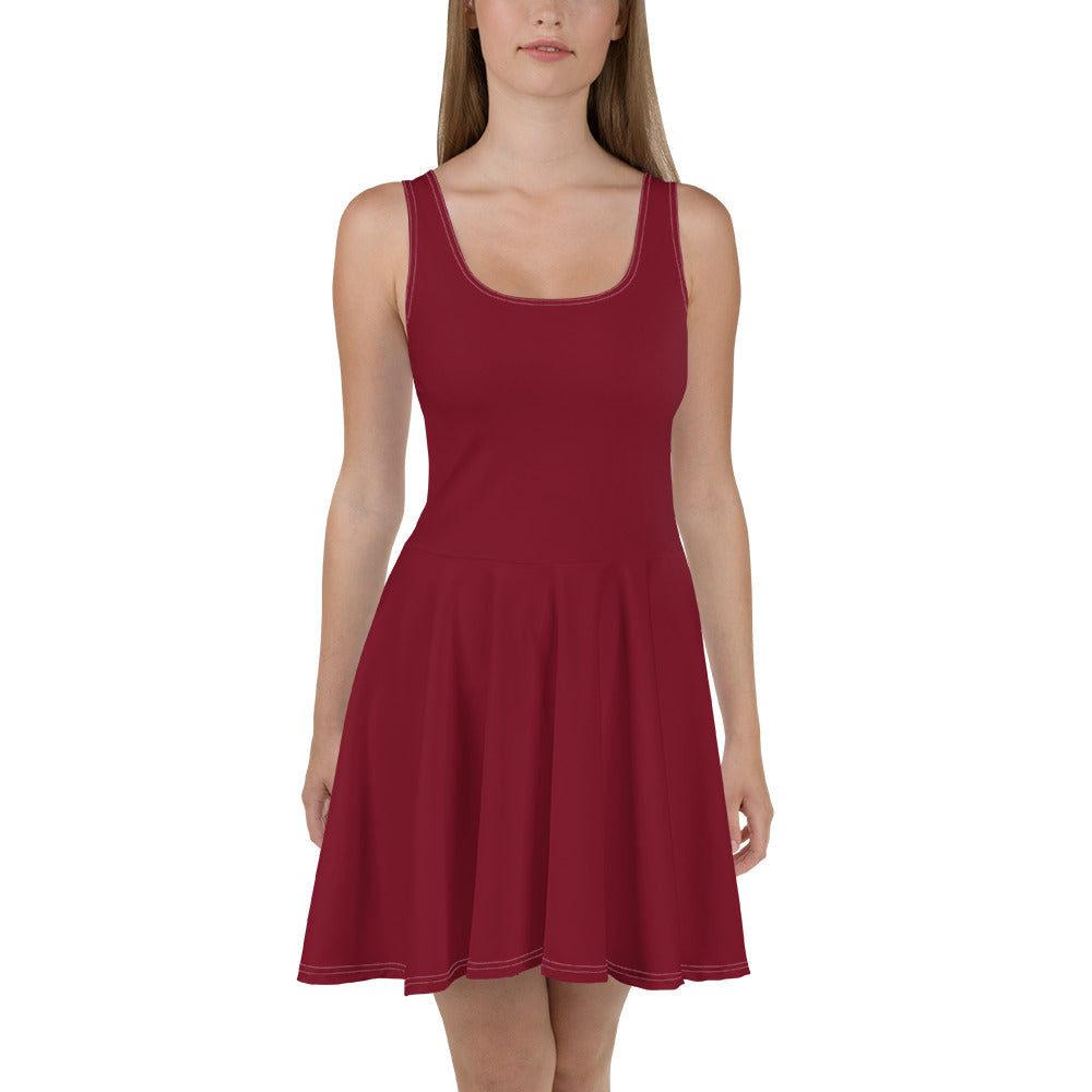 f Rochie evazată Bordo