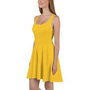 f Rochie evazată Yellow