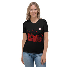 Încarcă imaginea în vizualizatorul Galerie, f Tricou Love Black
