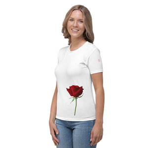 f Tricou White Rose