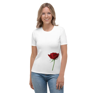 f Tricou White Rose